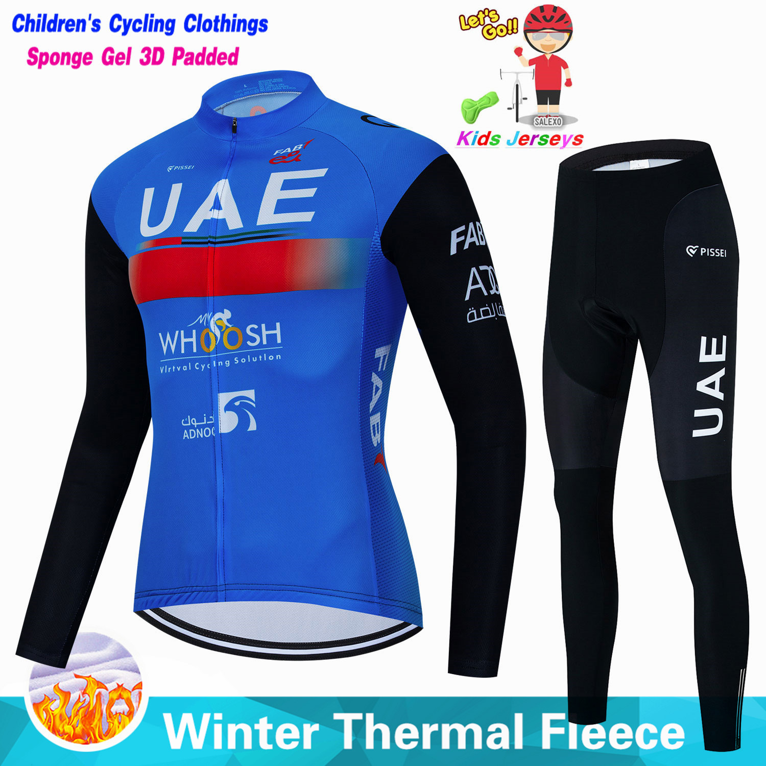 Uae เด็กฤดูหนาวขนแกะเสื้อเจอร์ - Cycling Gear Jersey บทวิจารณ์และราคา